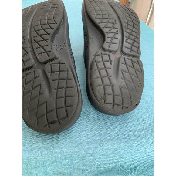 OOfos OOah Unisex Men 10 Women 12 Black Sport Recovery Slide Flip Flop Sandal - Picture 8 of 8